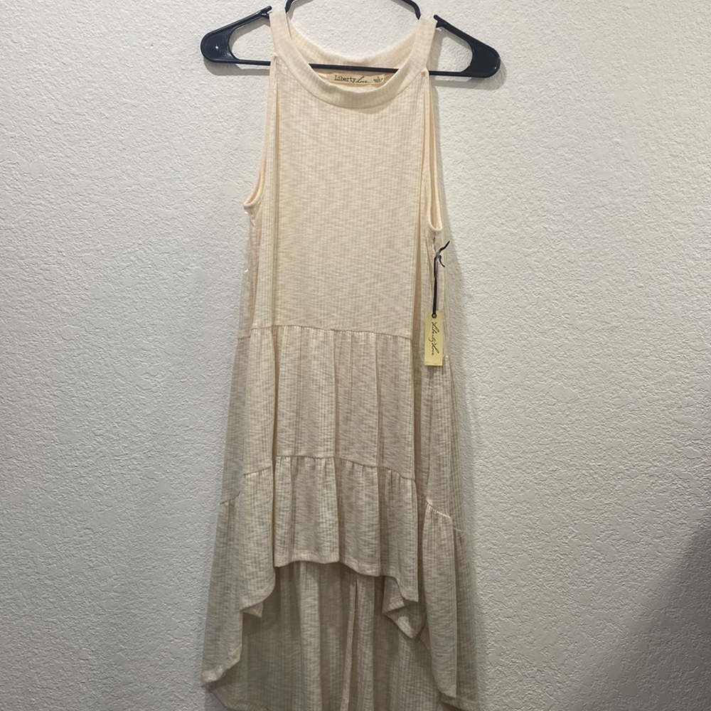 Long back cream shirt